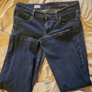 GAP Women's Dark Blue Straight Leg Jeans